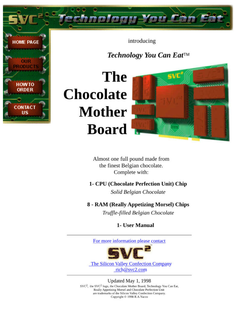 The Chocolate Motherboard